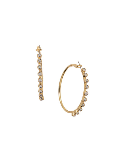 Sorrelli Crystal Bessie Hoop Earrings