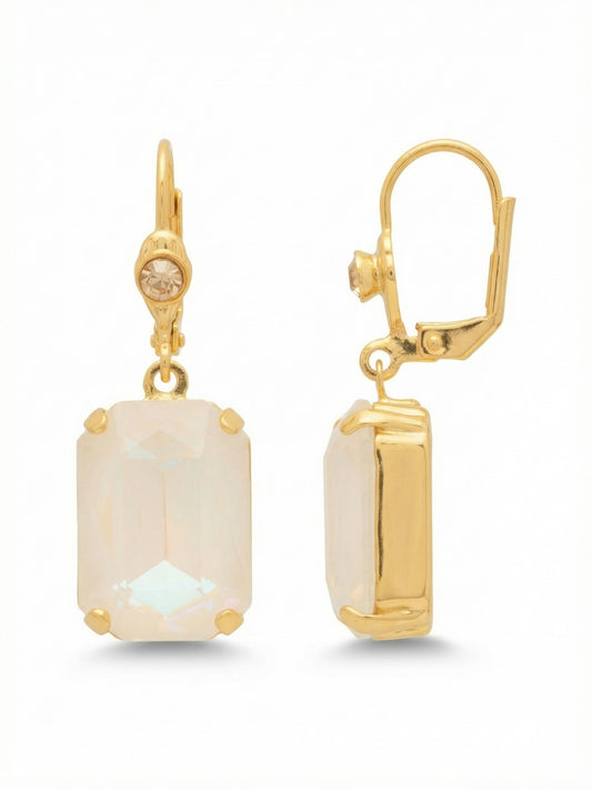 Sorrelli Ultra White Aurora Borealis Kathleen Studded Dangle Earrings