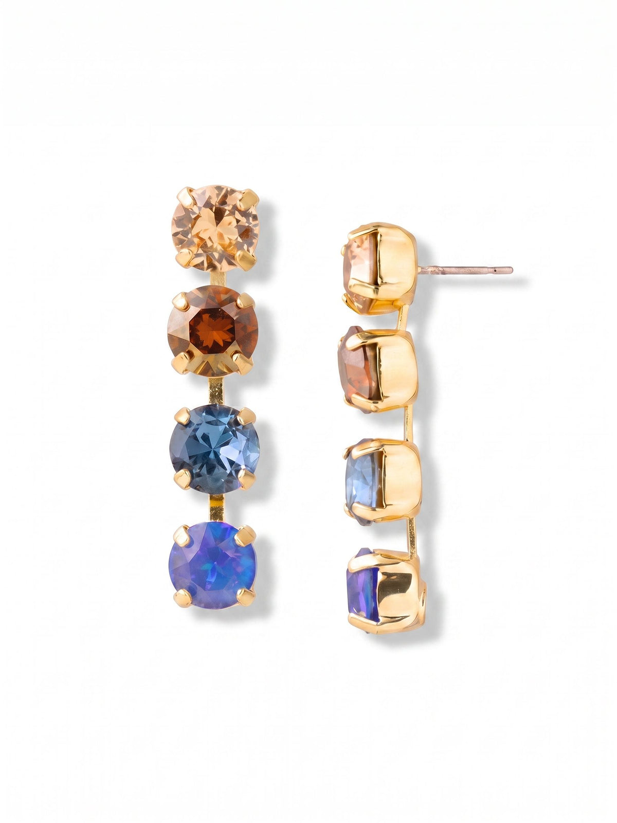 Sorrelli Denim Moon Matilda Dangle Earrings