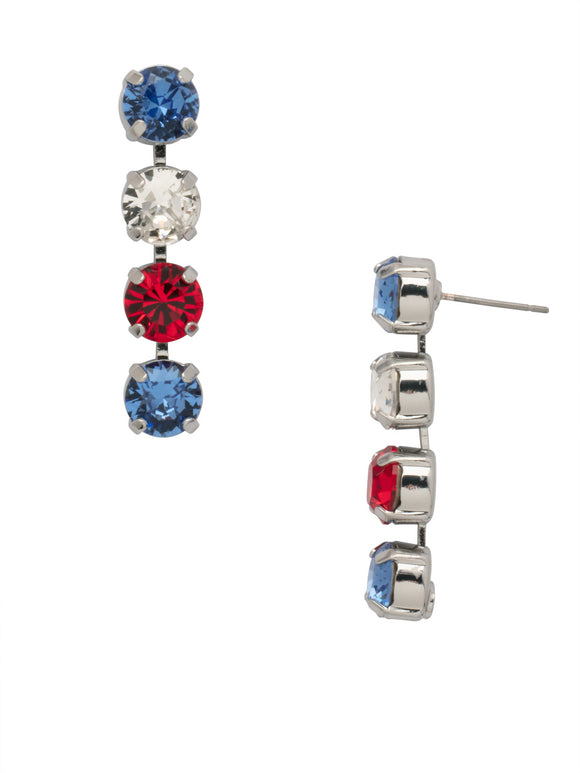 Sorrelli Stars & Stripes Matilda Dangle Earrings