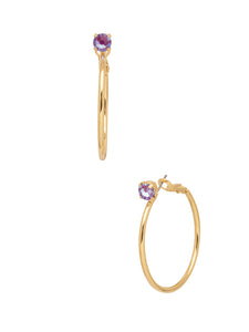 Sorrelli Berry Crush Mini Serafina Hoop Earrings