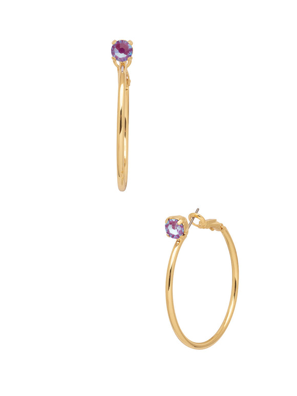 Sorrelli Berry Crush Mini Serafina Hoop Earrings