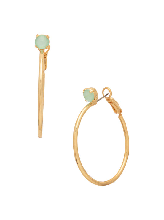 Sorrelli Mint Delite Mini Serafina Hoop Earrings