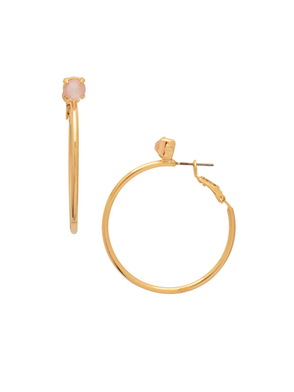 Sorrelli Peach Delite Mini Serafina Hoop Earrings