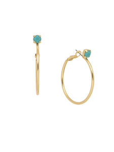 Sorrelli Turquoise Mini Serafina Hoop Earrings