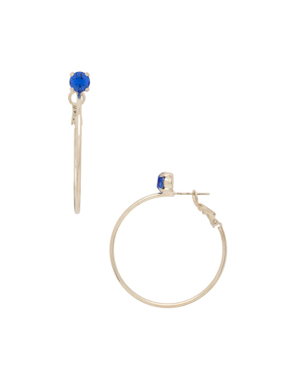 Sorrelli Electric Blue Mini Serafina Hoop Earrings