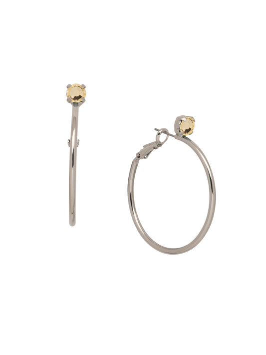 Sorrelli Jonquil Mini Serafina Hoop Earrings