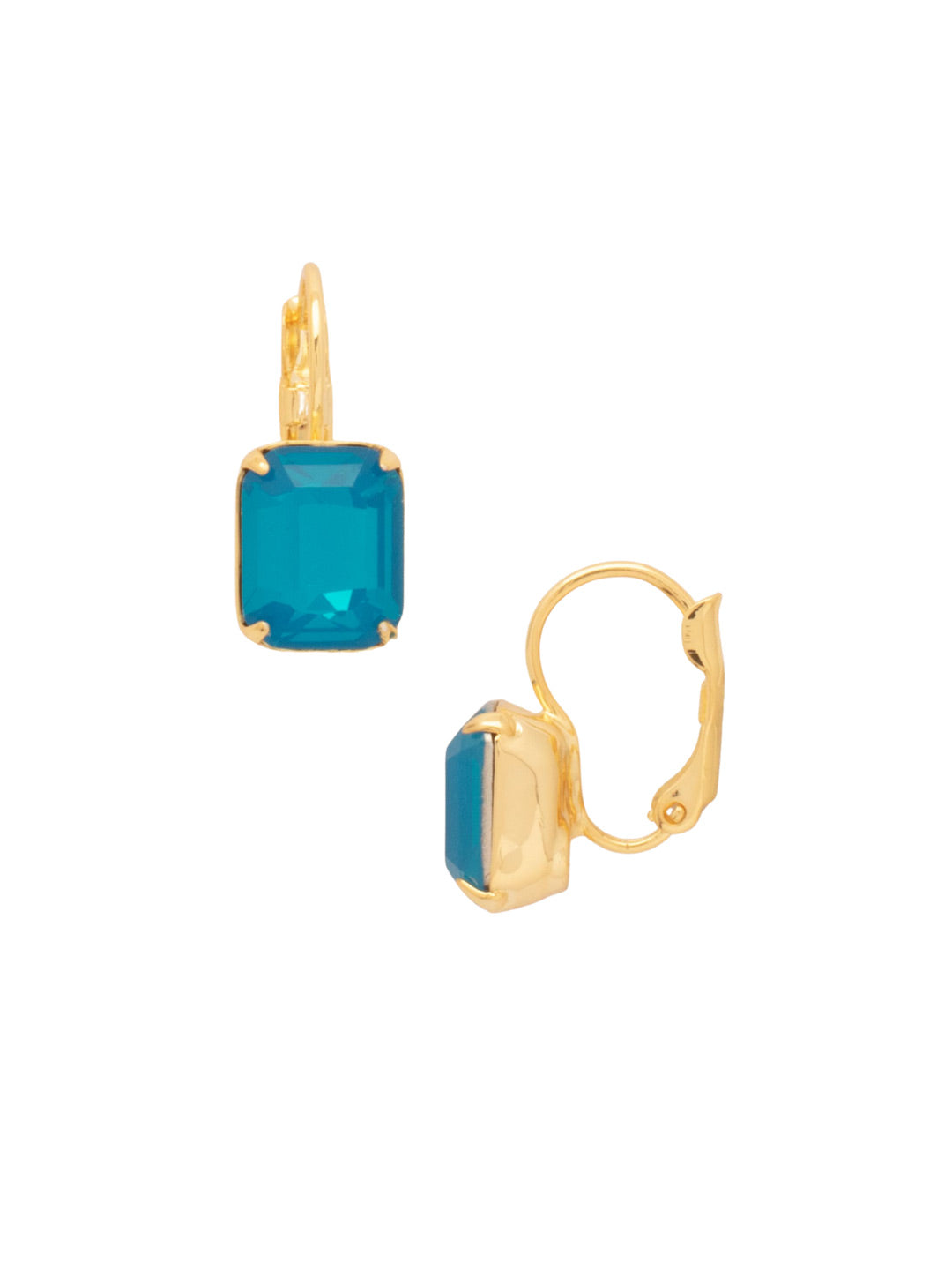 Sorrelli Caribbean Blue Opal Octavia Dangle Earrings