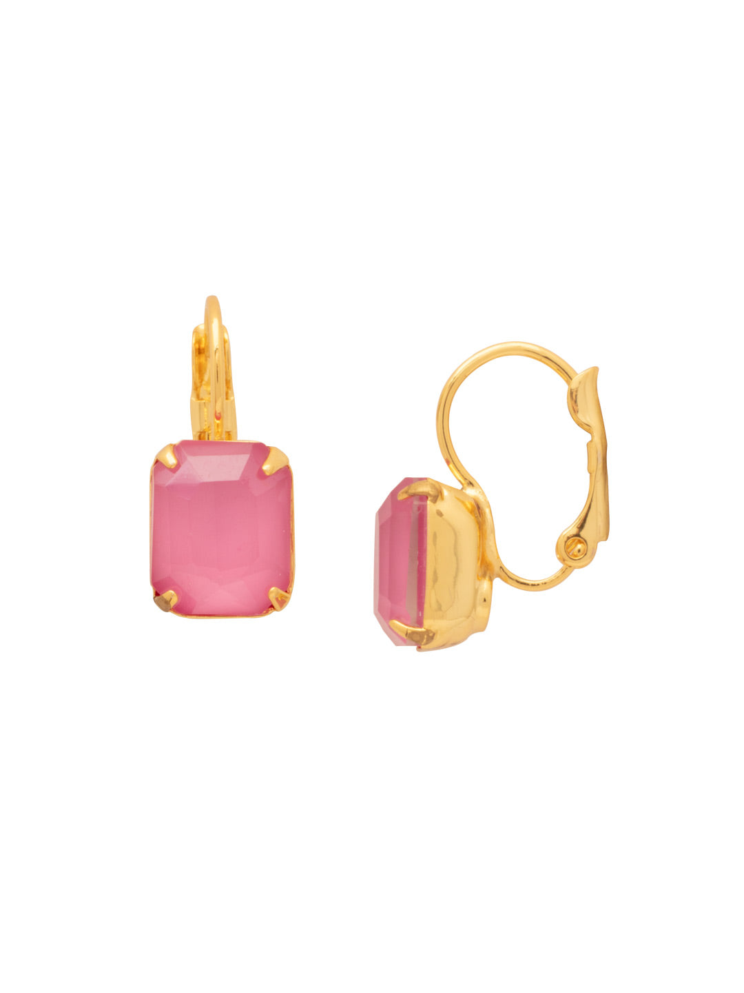 Sorrelli Peony Pink Lacquer Octavia Dangle Earrings