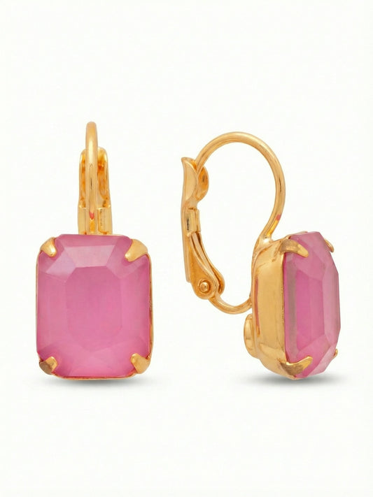 Sorrelli Peony Pink Lacquer Octavia Dangle Earrings