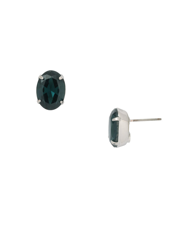 Sorrelli Aspen SKY Oval Cut Stud Earrings