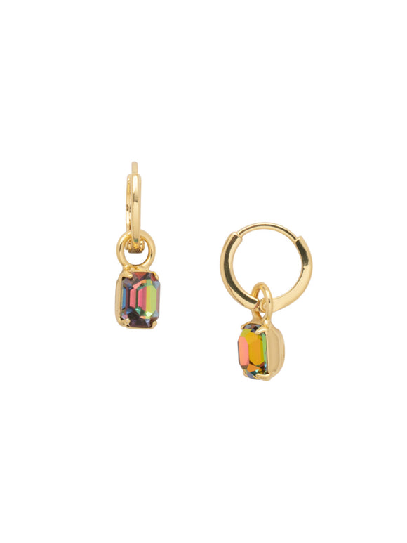 Sorrelli Volcano Mini Emerald Huggie Hoop Earrings