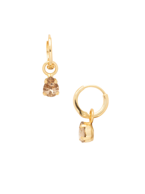 Sorrelli Maple Syrup Petite Pear Huggie Hoop Earrings