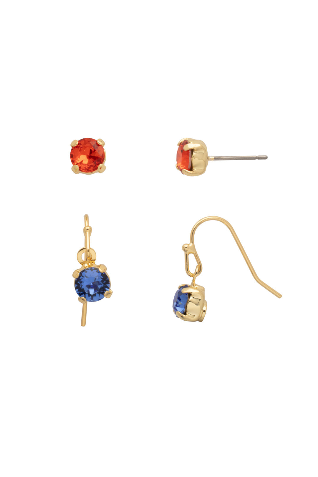 Sorrelli Orange Crush Jayda Set Dangle Earrings