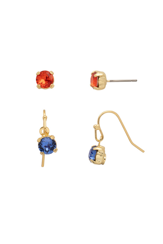 Sorrelli Orange Crush Jayda Set Dangle Earrings