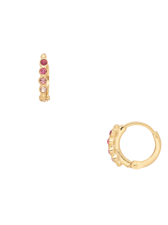 Sorrelli Big Flirt Mini Embellished Huggie Hoop Earrings