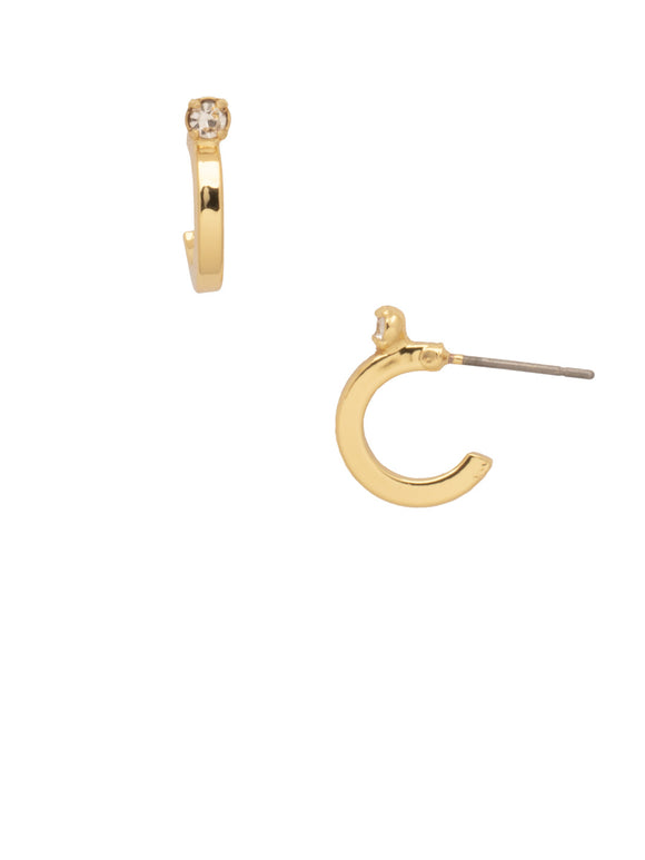 Sorrelli Crystal Mini Studded Hoop Earrings