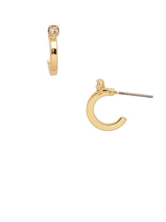 Sorrelli Crystal Mini Studded Hoop Earrings