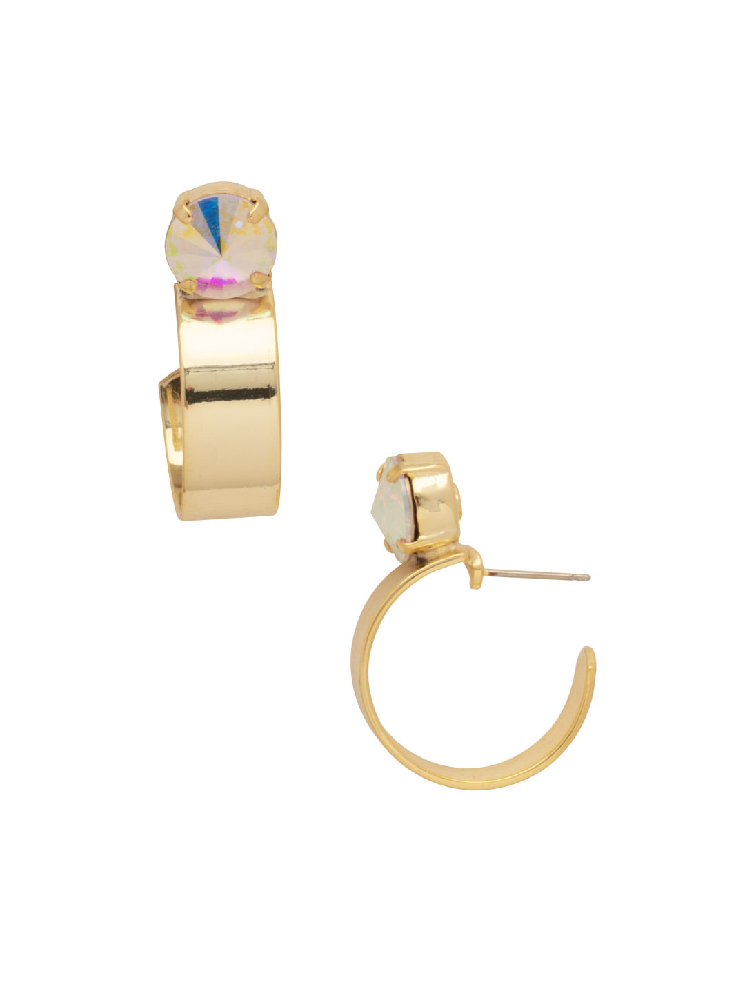 Sorrelli Icicle Dani Studded Hoop Earrings