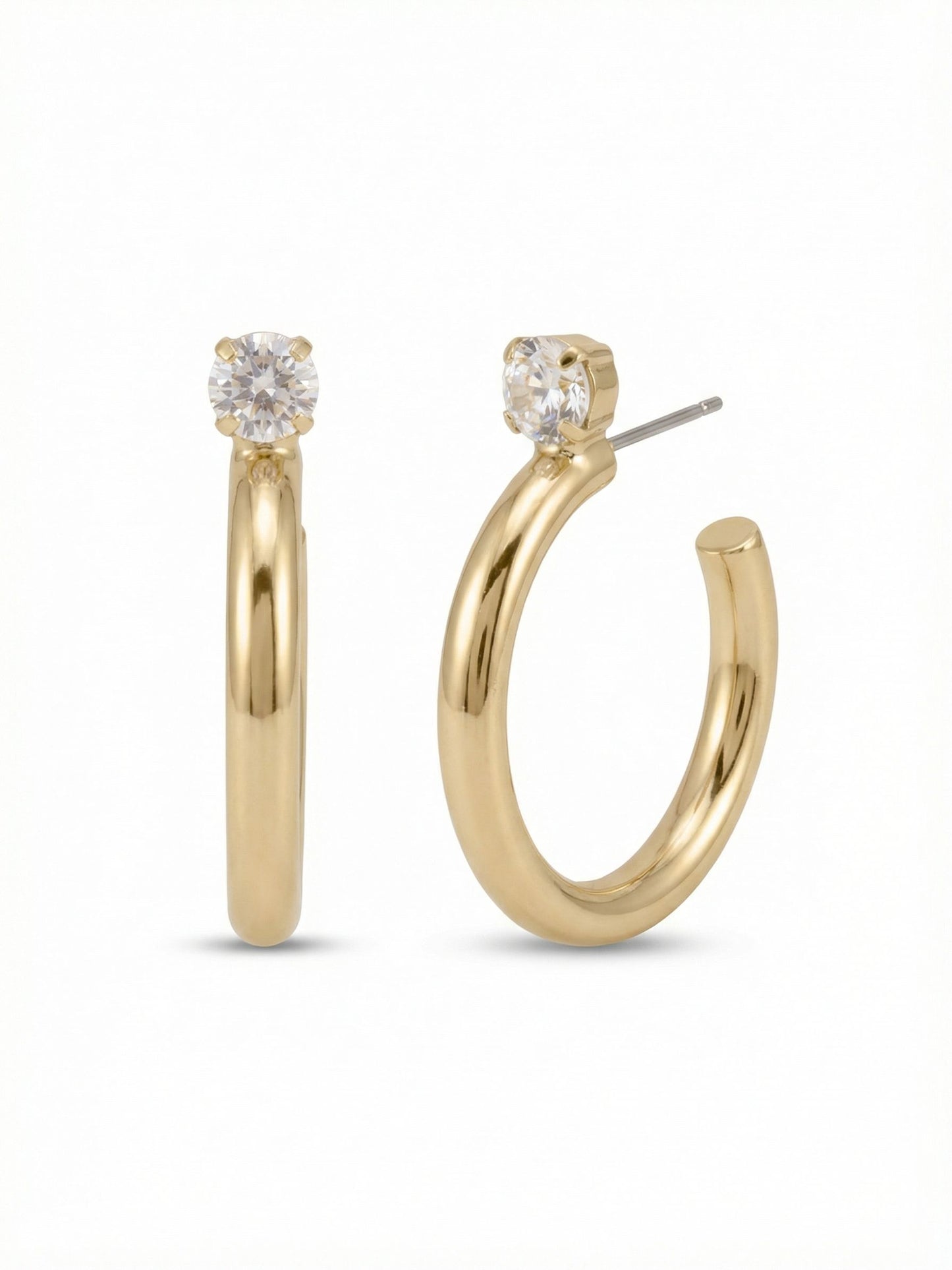 Sorrelli Crystal Keeley Studded Hoop Earrings