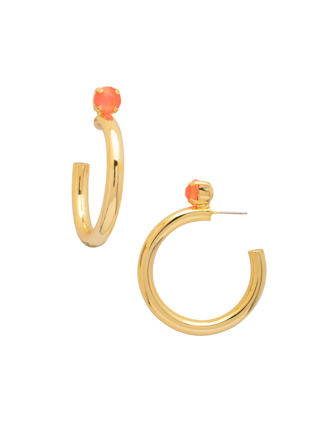 Sorrelli Electric Hyacinth Keeley Studded Hoop Earrings