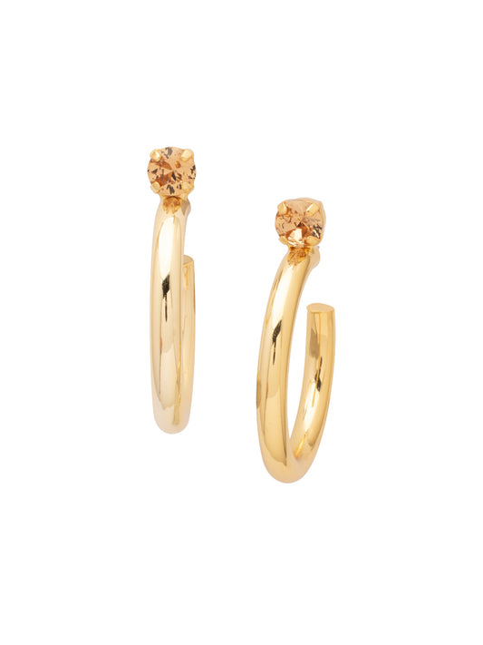 Sorrelli Light Colorado Keeley Studded Hoop Earrings