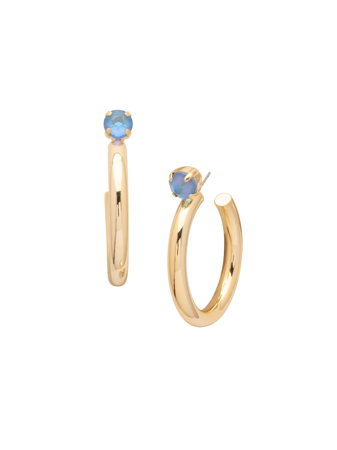 Sorrelli Ocean Delite Keeley Studded Hoop Earrings