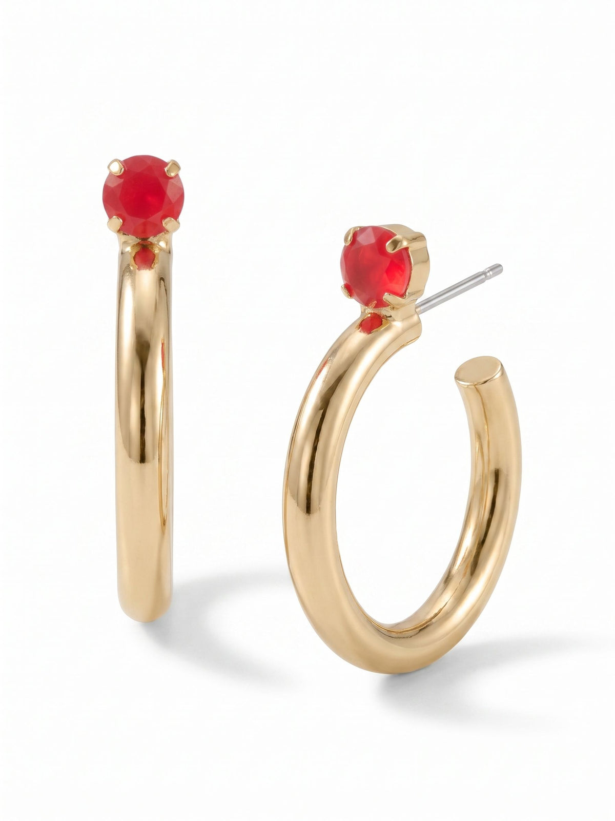 Sorrelli Red Carpet Keeley Studded Hoop Earrings