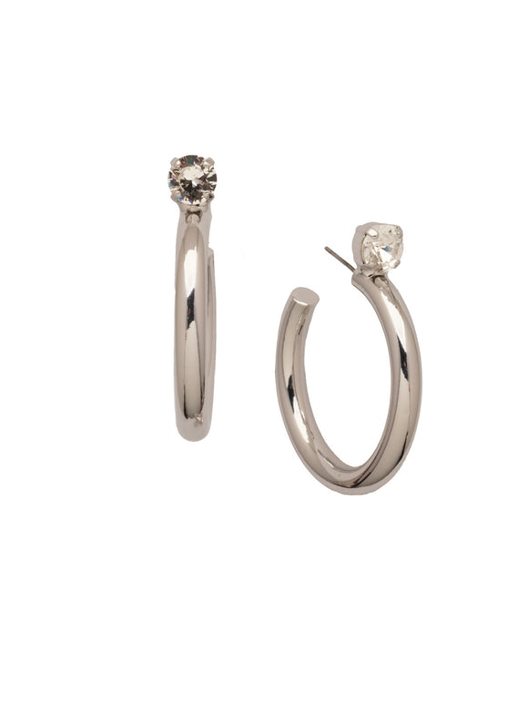 Sorrelli Crystal Keeley Studded Hoop Earrings