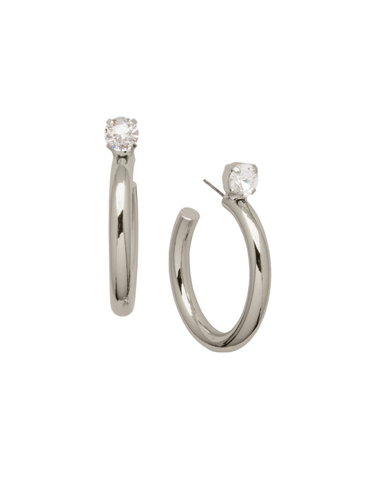 Sorrelli Crystal Keeley Studded Hoop Earrings