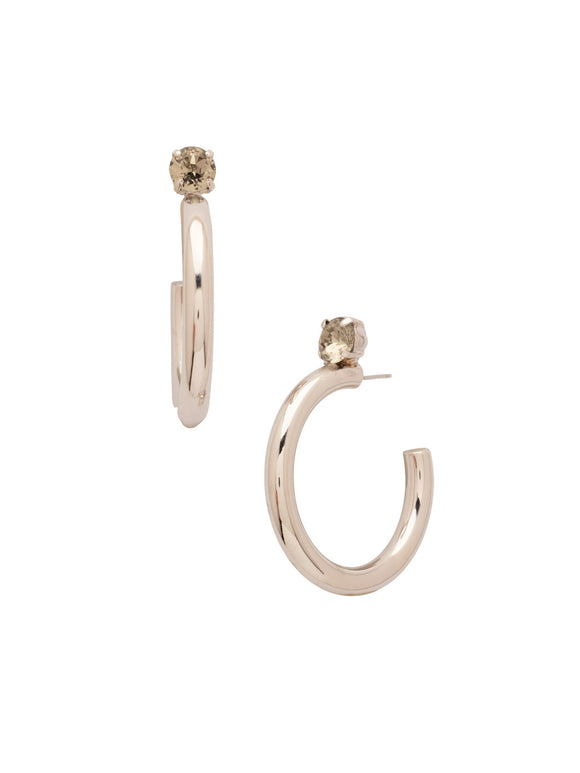 Sorrelli Evening Moon Keeley Studded Hoop Earrings