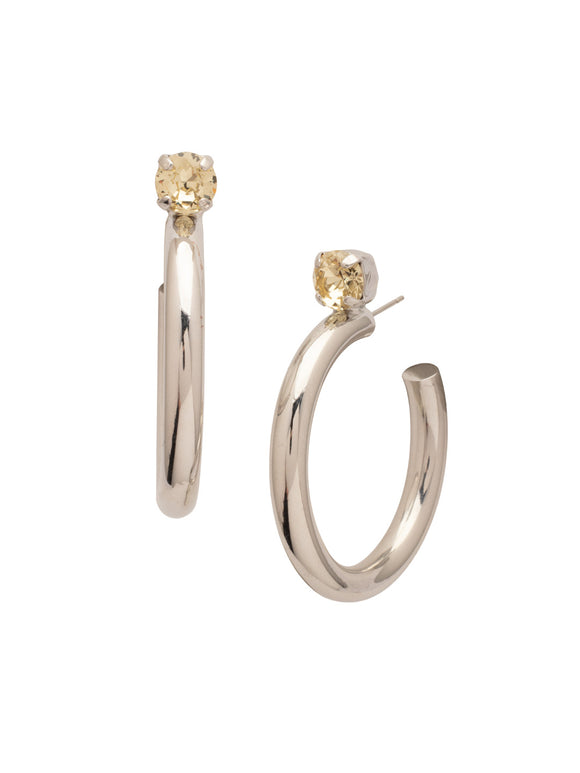 Sorrelli Jonquil Keeley Studded Hoop Earrings