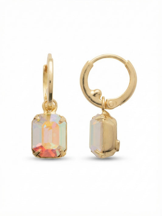 Sorrelli Crystal Aurora Borealis Octavia Huggie Hoop Earrings
