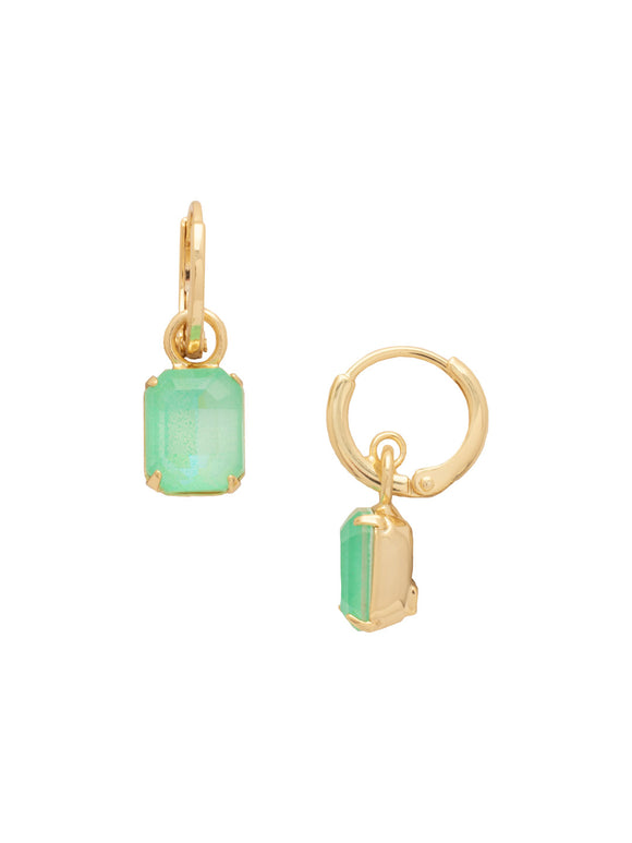 Sorrelli Mint Delite Octavia Huggie Hoop Earrings