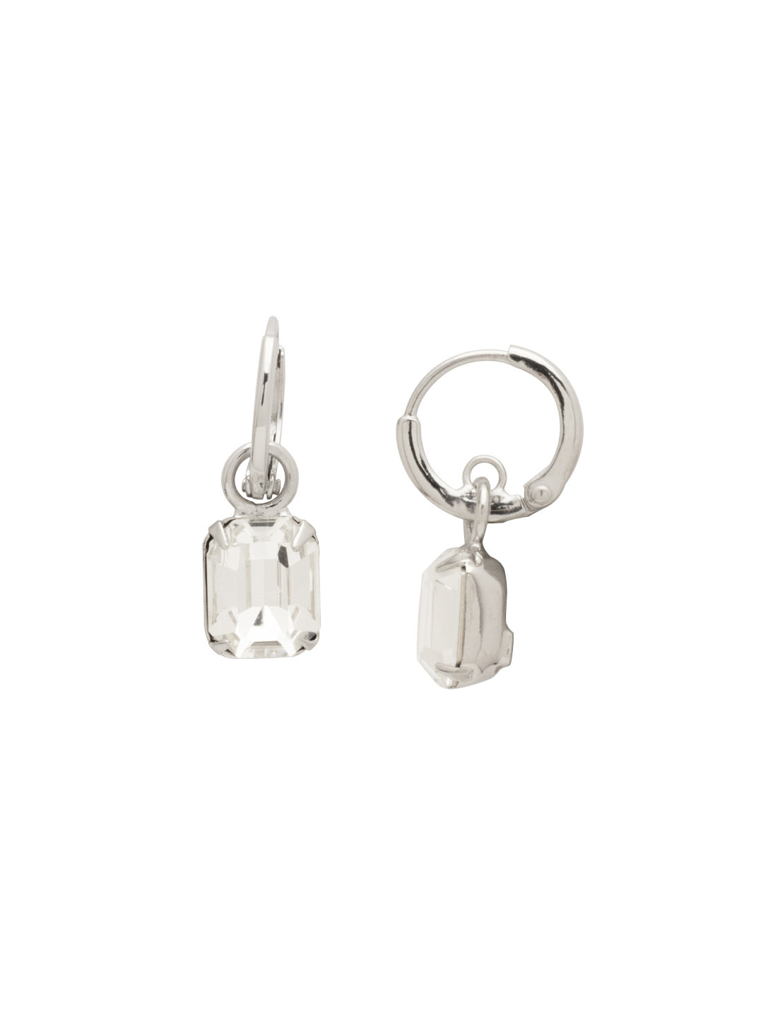 Sorrelli Crystal Octavia Huggie Hoop Earrings