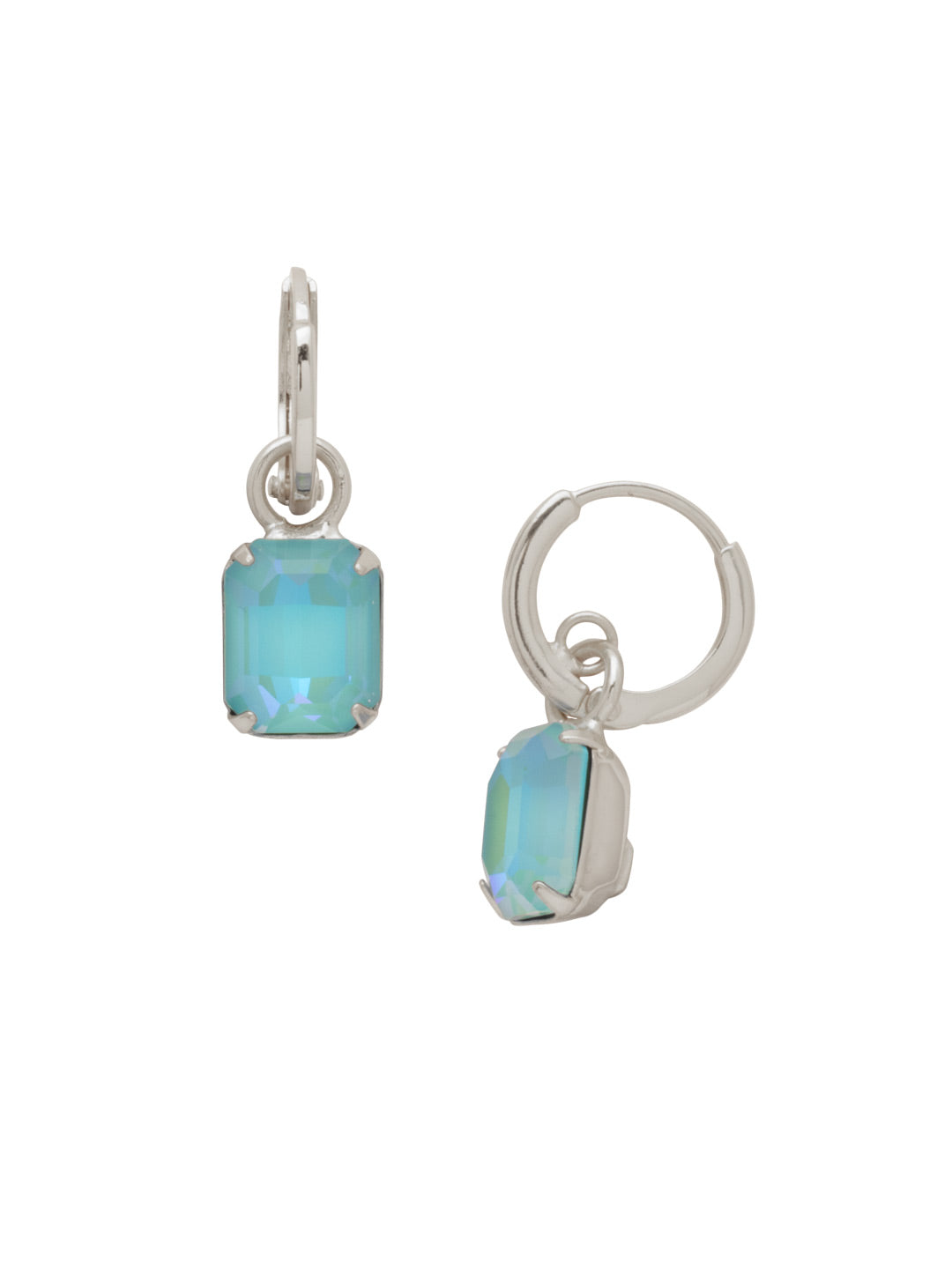 Sorrelli Summer Blue Delite Octavia Huggie Hoop Earrings
