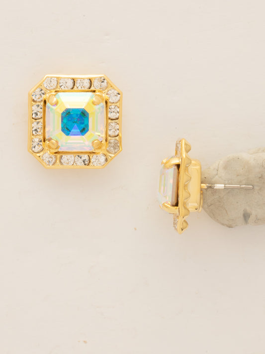 Sorrelli Crystal Aurora Borealis Autumn Stud Earrings