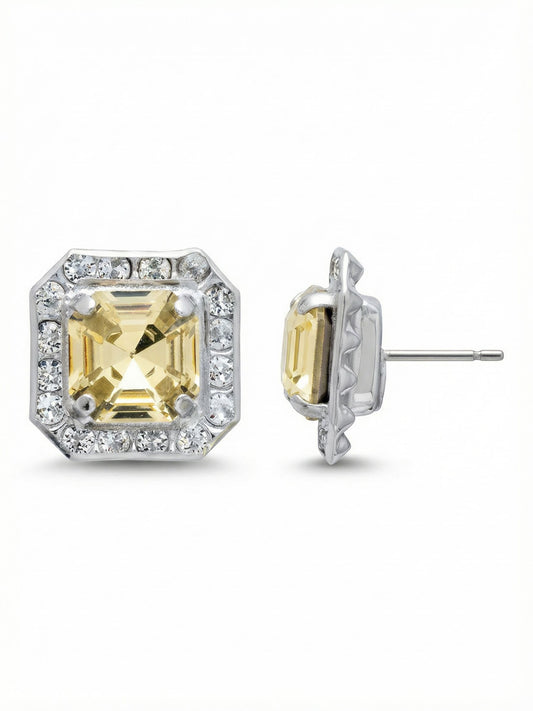 Sorrelli Lemon Zest Autumn Stud Earrings
