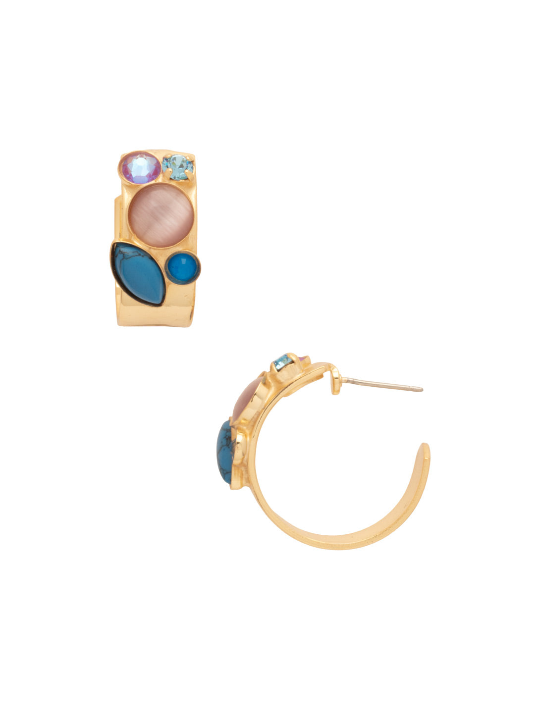 Sorrelli Berry Crush Sutton Hoop Earrings