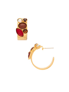 Sorrelli Maple Syrup Sutton Hoop Earrings