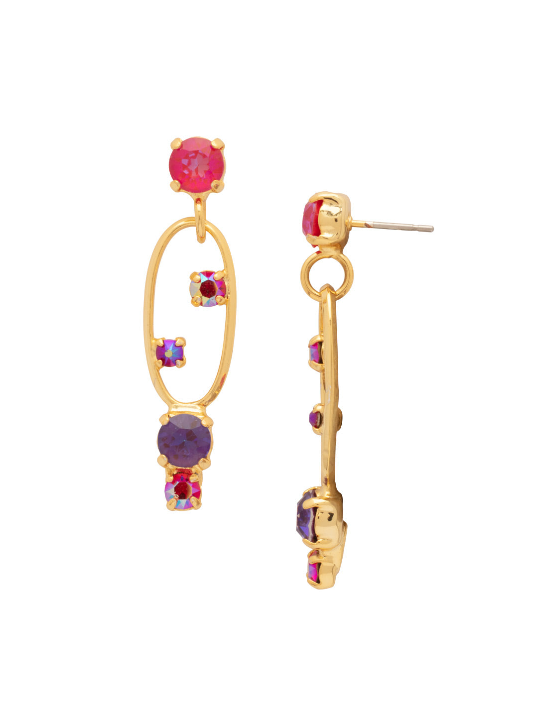 Sorrelli red velvet Greer Studded Dangle Earrings