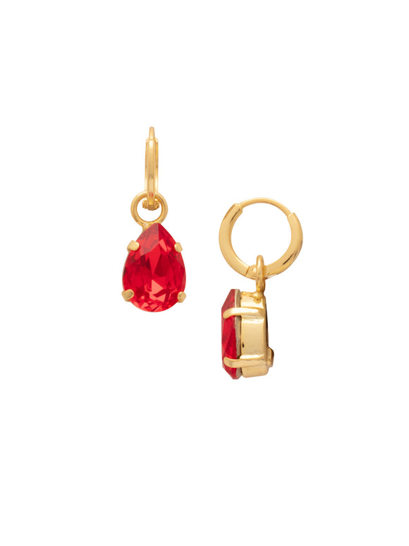 Sorrelli Red Carpet Perfect Pear Huggie Hoop Earrings