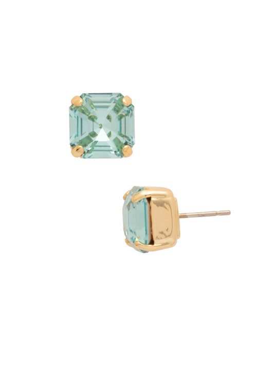 Sorrelli Aquamarine Izzy Stud Earrings