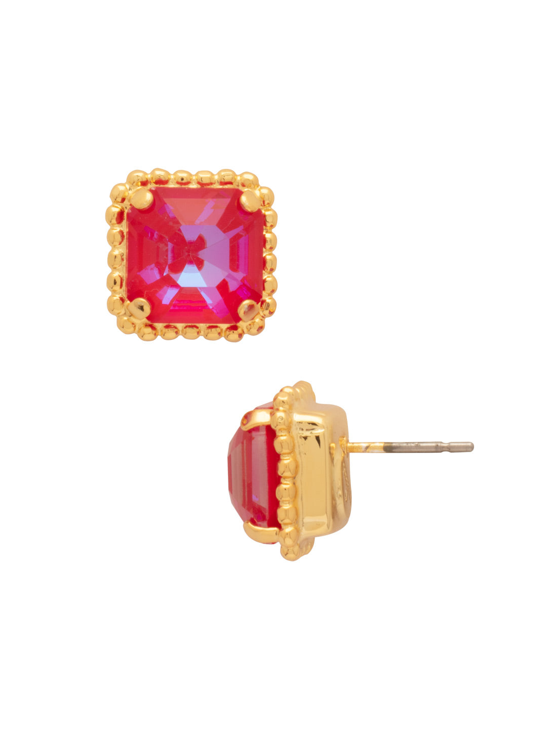 Sorrelli Royal Red Delite Izzy Decorated Stud Earrings