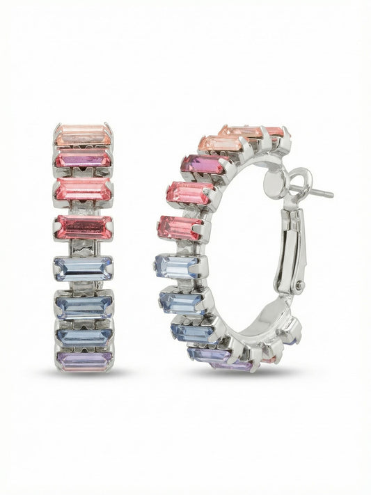 Sorrelli Peony Breeze Bianca Hoop Earrings