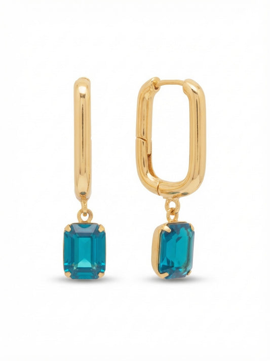 Sorrelli CBO Octavia Rectangle Hoop Earrings