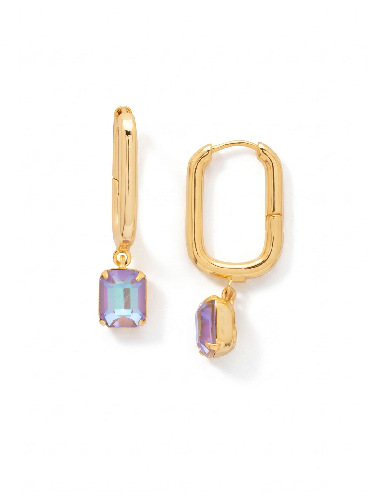Sorrelli Cappuccino Delite Octavia Rectangle Hoop Earrings