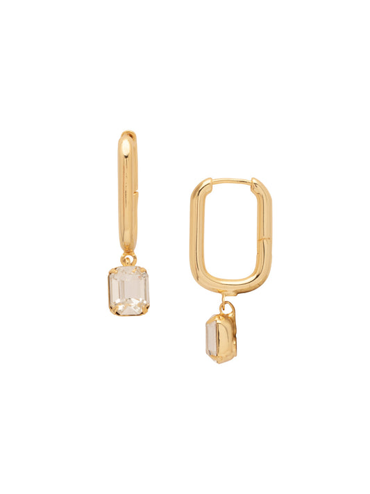 Sorrelli Crystal Octavia Rectangle Hoop Earrings