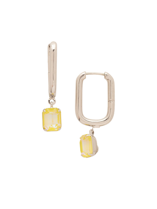 Sorrelli Light Topaz Delite Octavia Rectangle Hoop Earrings