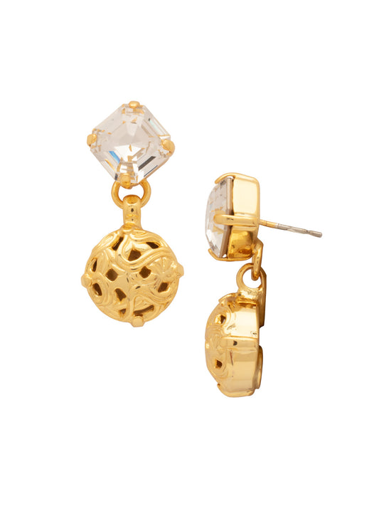 Sorrelli Crystal Clementine Square Dangle Earrings